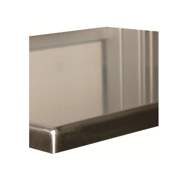 Plateau en INOX poli l 800 x P 750 mm