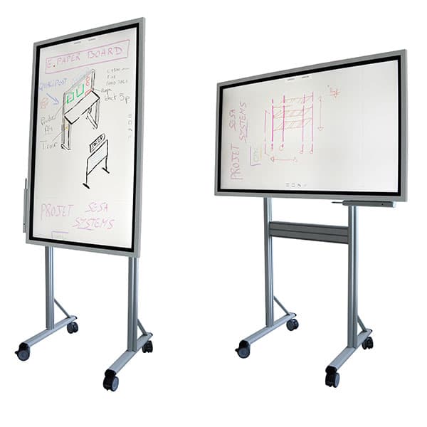 E-PAPERBOARD A digital 55'' fixation murale