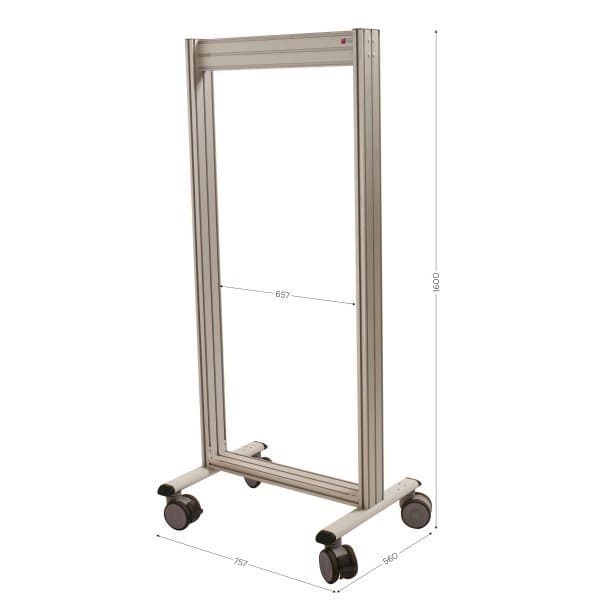 LEANPOST 600A nue l 757 x P 560 x H 1600 mm sur roulettes