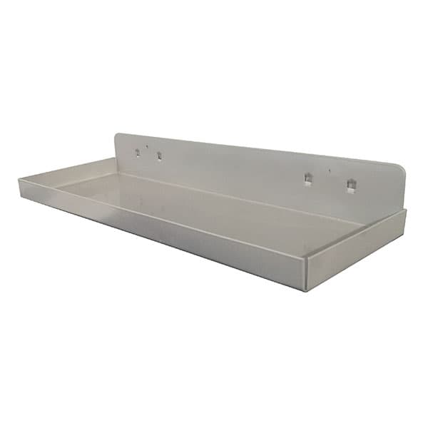 Tablette horizontale pour fond perforé L 350 x l 125 x H 20 mm