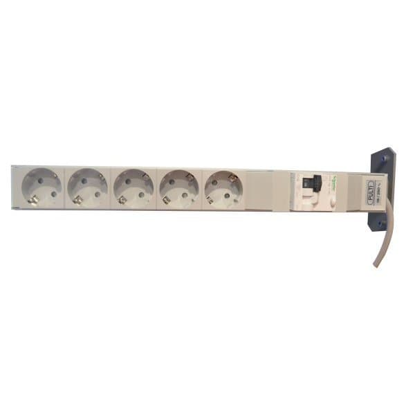 Rampe électrique 5 prises et interrupteur norme france 220v avec disjoncteur 368