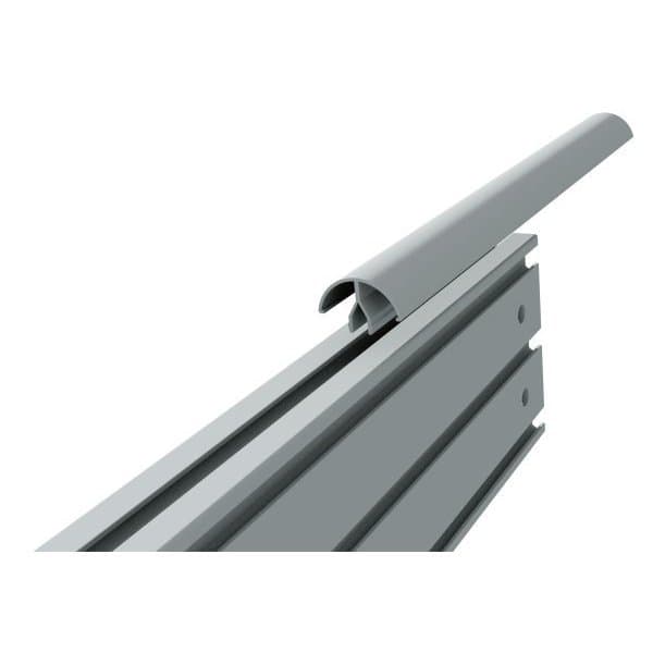 Profil aluminium arrondi pour passage de cable l 1000 mm à clipser sur profil al