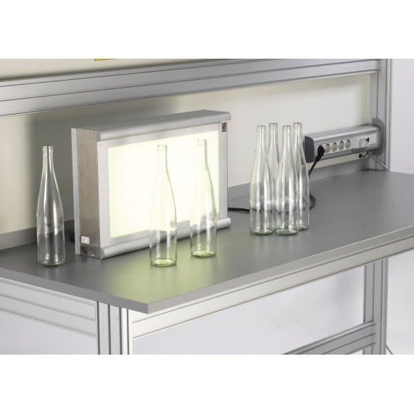Luminaire de contrôle l 605 x P 350 x H 110 mm sur structure aluminium avec vari