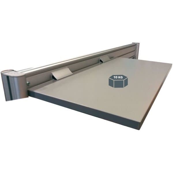Etagère supérieure fixation sur profil aluminium l 1030 x P 300 mm