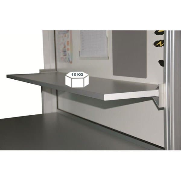 Etagère supérieure fixation sur fond arrière l 1200 x P 300 mm