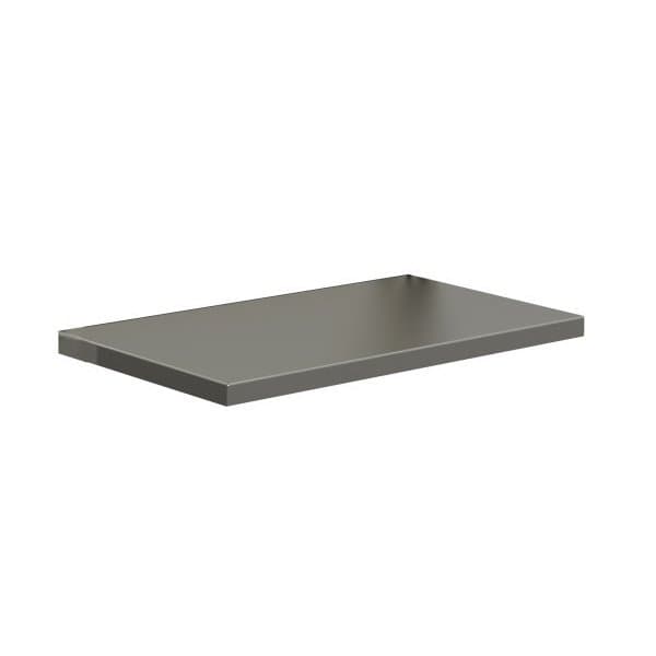 Etagère inférieure INOX pour QUALIPOST 650 l 1200 x P 500 mm réglable en hauteur