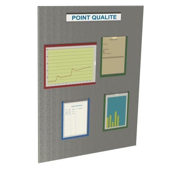TABLEAU D'AFFICHAGE magnétique en INOX l 1200 x H 900 mm