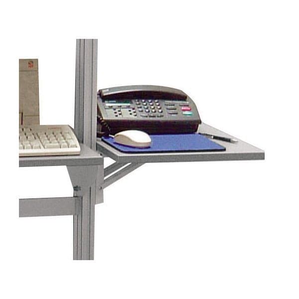 Ecritoire latéral réglable en hauteur et escamotable l 360 x P 500 mm fixation s