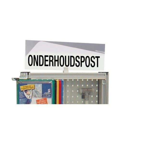 "Bandeau design ""POINT MAINTENANCE"" l 600 x H 170 mm avec etrier de fixation (