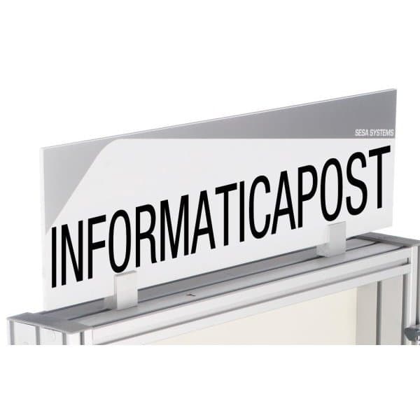 "Bandeau design ""POINT INFORMATIQUE"" l 600 x H 170 mm avec etrier de fixation