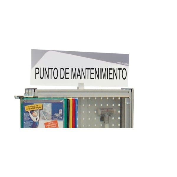 "Bandeau design ""POINT MAINTENANCE"" l 600 x H 170 mm avec etrier de fixation (