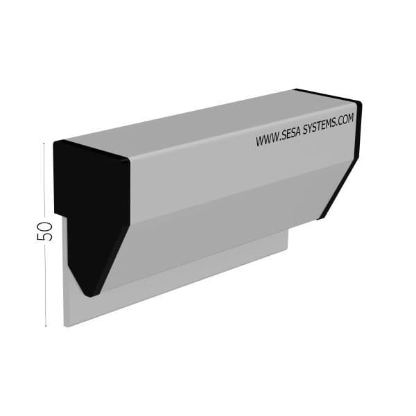 Lot de 2 CLIPDOC L 580 x H 50 mm adhésif