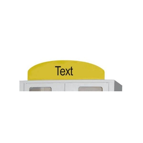 Bandeau arrondi l 1500 x H 400 mm sans fixation