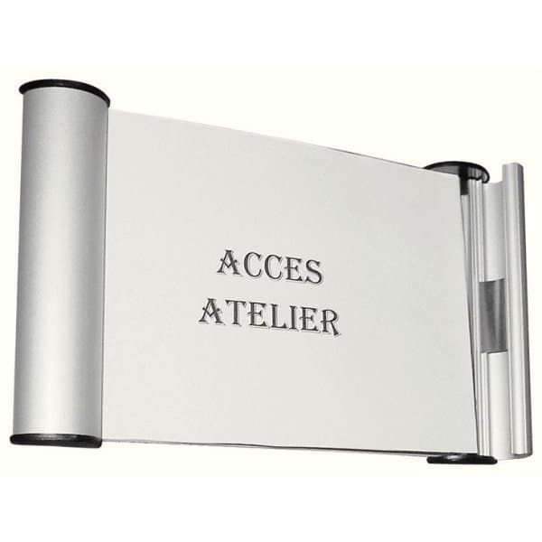 PLAQUE DE PORTE DESIGN A6 à fixer par vis