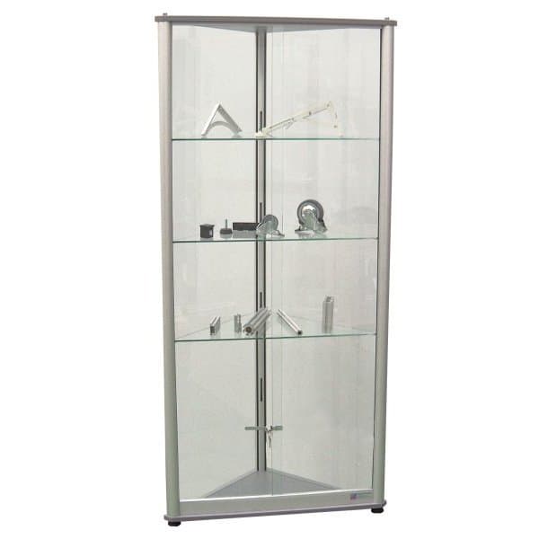 VITRINE D'EXPOSITION D l 840 x P 450 x H 1850 mm triangulaire