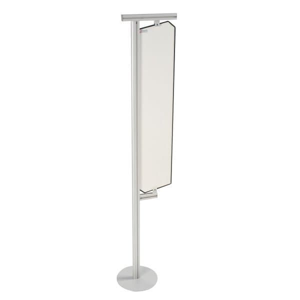 COM'DESIGN tôle blanche vernie l 250 x H 2013 mm sans bandeau bombé