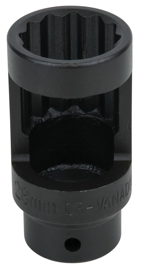 Douille pour injecteur 1/2'', 12 pans 28 mm