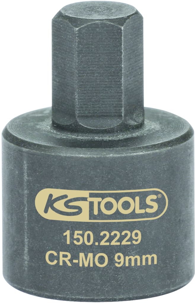 Douille tournevis 6 pans pour étrier de frein, 9 mm