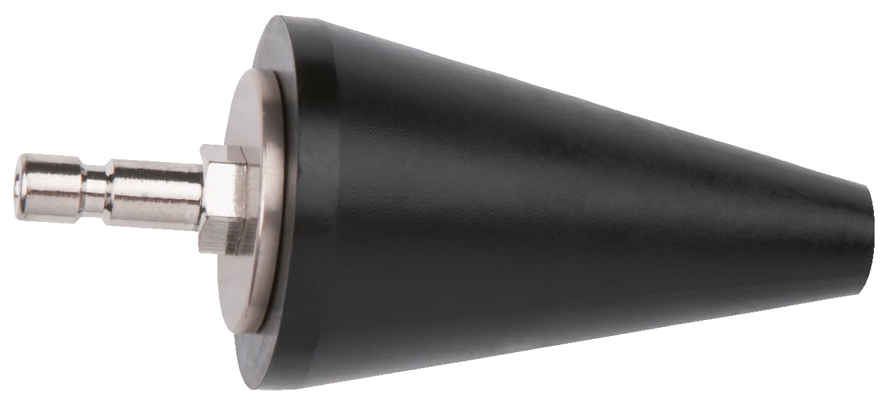 Adaptateur à cône en caoutchouc 45-14 mm, L. 75 mm