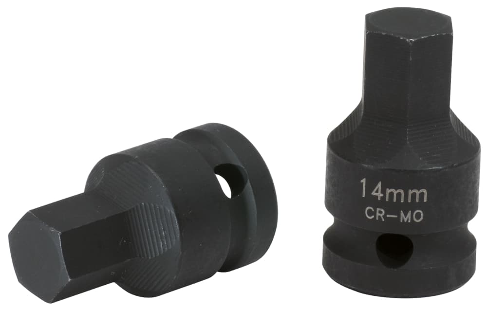 Douille tournevis à chocs 6 pans 1/2'', 14 mm