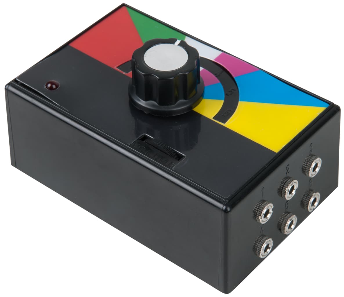 Amplificateur avec potentiomètre à codes couleurs