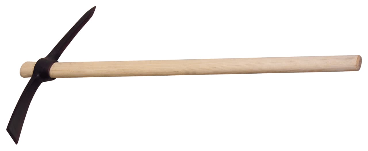 Pioche de terrassier - Œil oval - Emmanche bois - 2,5 Kg