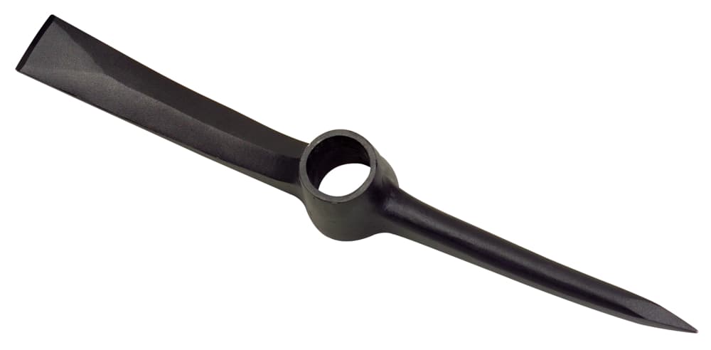 Pioche de terrassier - Oeil rond - Sans manche - 2,5 Kg