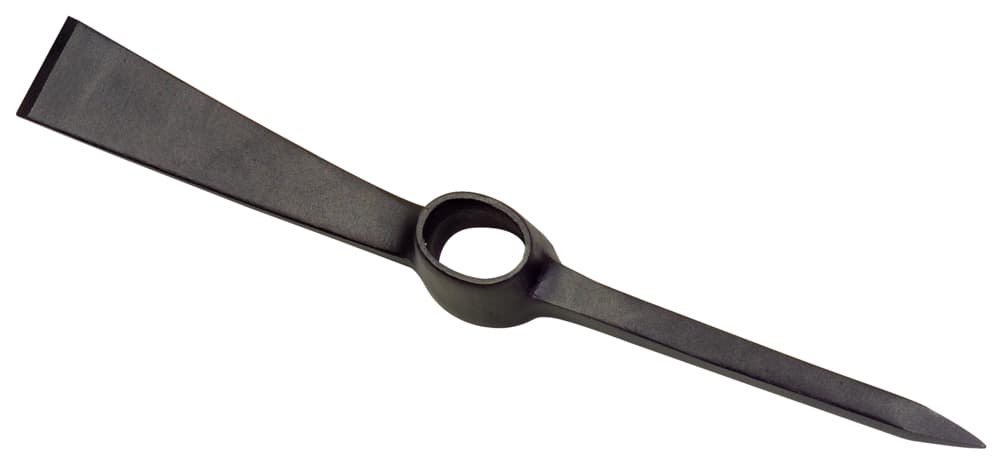 Pioche de terrassier - Oeil oval - Sans manche - 2,5 Kg