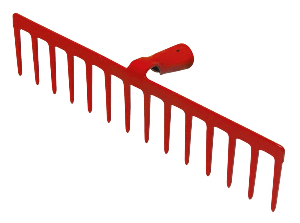 Râteau forgé - 16 dents droites - Sans manche - 460 mm