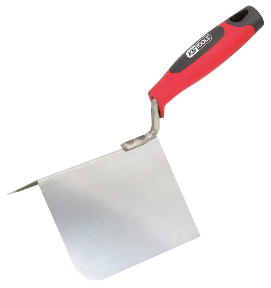 Truelle d'angle extérieur - lame flexible inox - manche bi-composant - 100x125mm