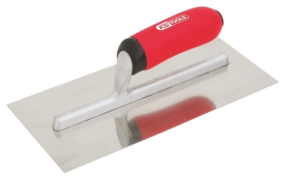 Platoir droit - lame inox - manche bi-composant - dim. 130x280 mm