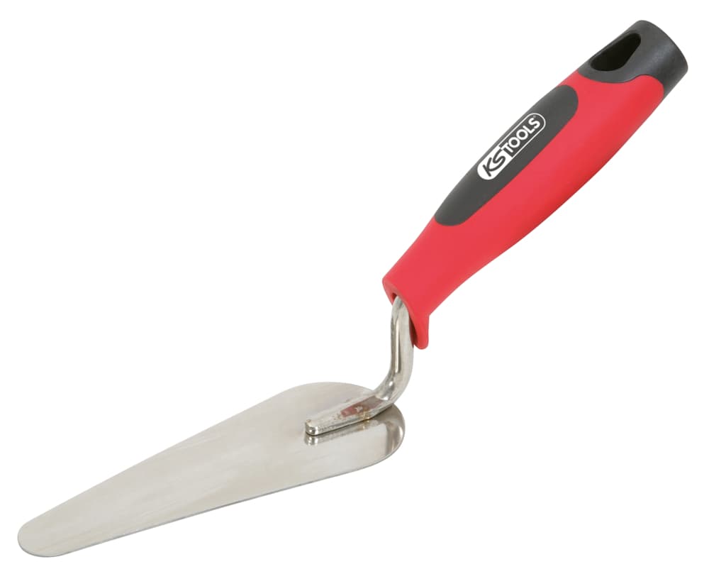 Truelle langue de chat - lame inox - manche bi-composant - 160 mm