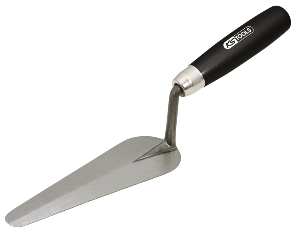 Truelle langue de chat - lame acier - manche bois - 140 mm