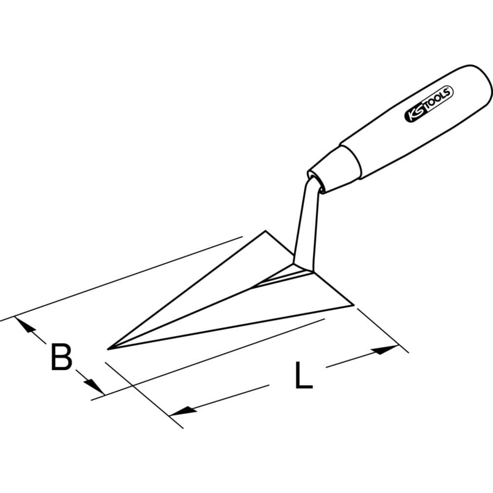 Truelle triangulaire