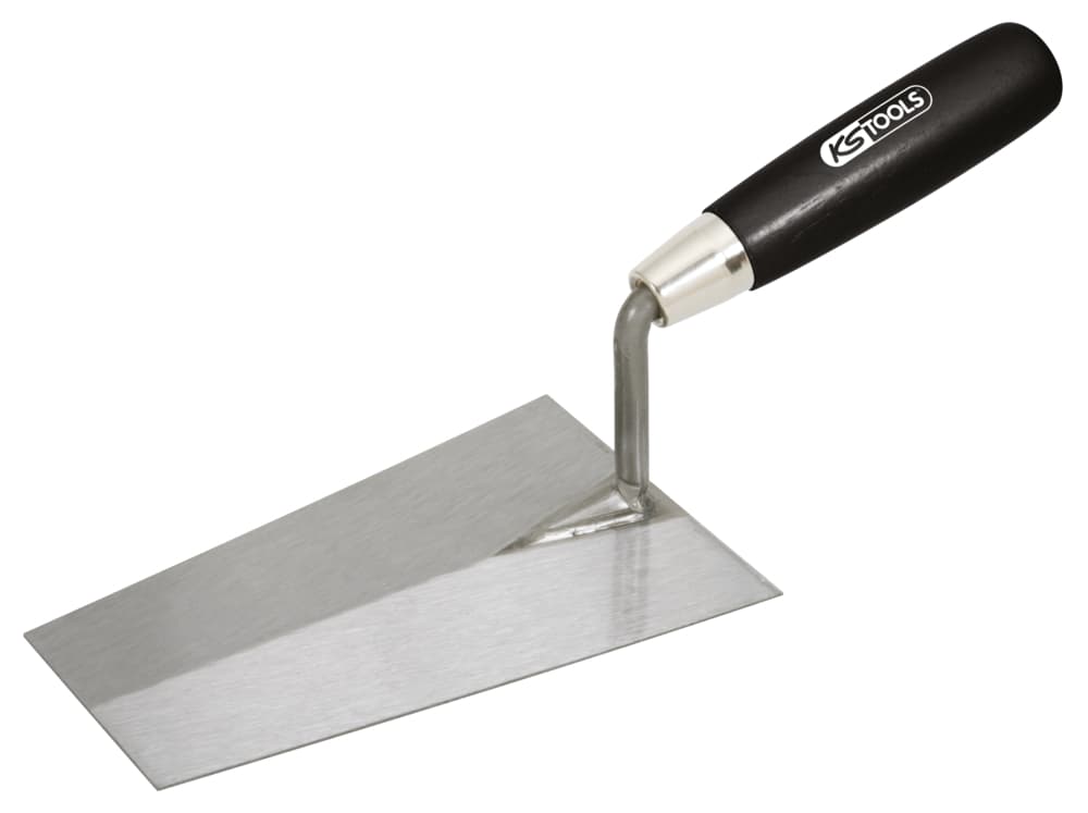 Truelle italienne carrée - lame acier - manche bois - 200 mm