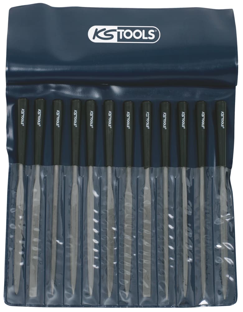 Jeu de 12 limes à aiguilles, L.145 mm