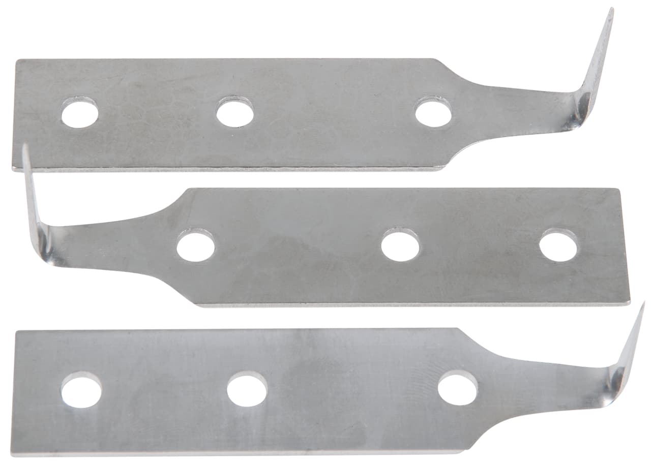 Jeu de 3 lames en inox, L. 38 mm