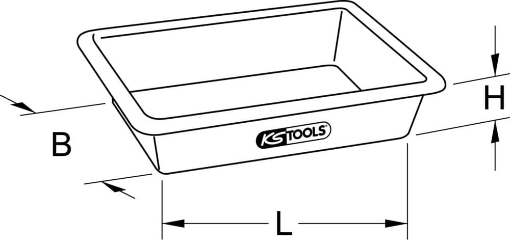 Auge plastique - 25L - 600x400x160