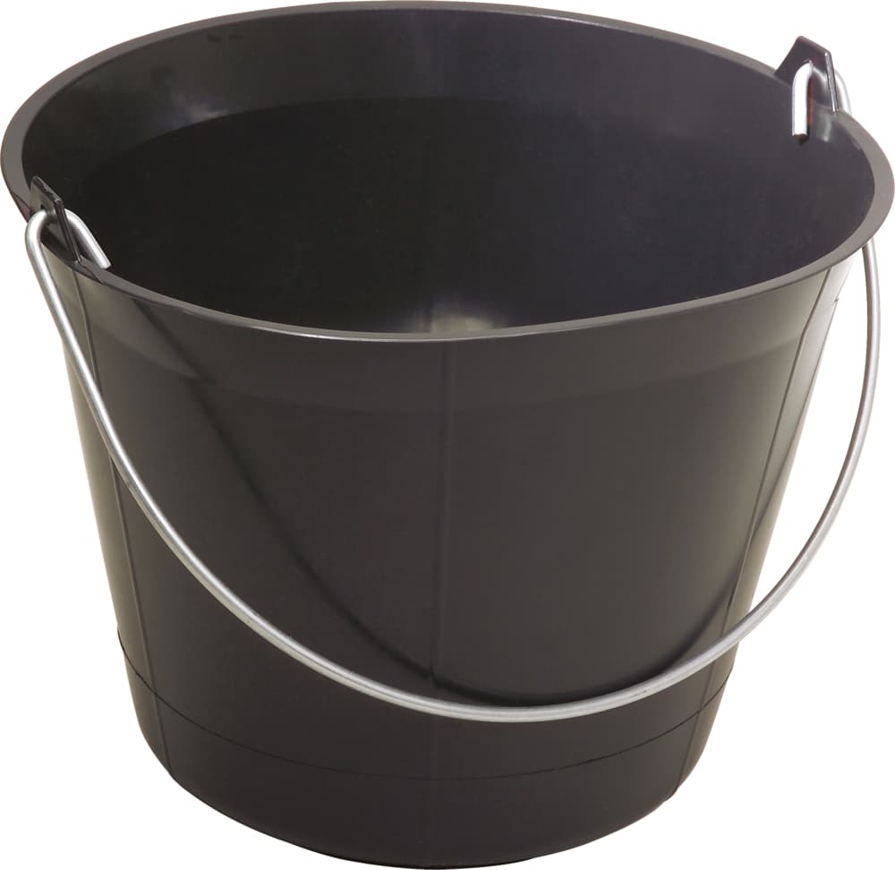 Seau de maçon plastique noir - 11L