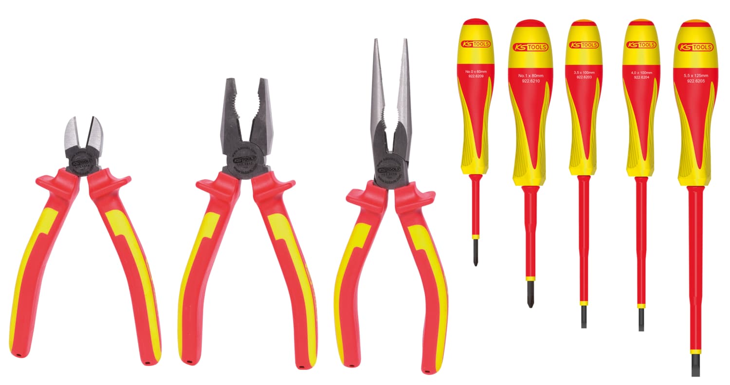 Jeu de pinces ERGOTORQUE® et tournevis isolés ULTIMATE®