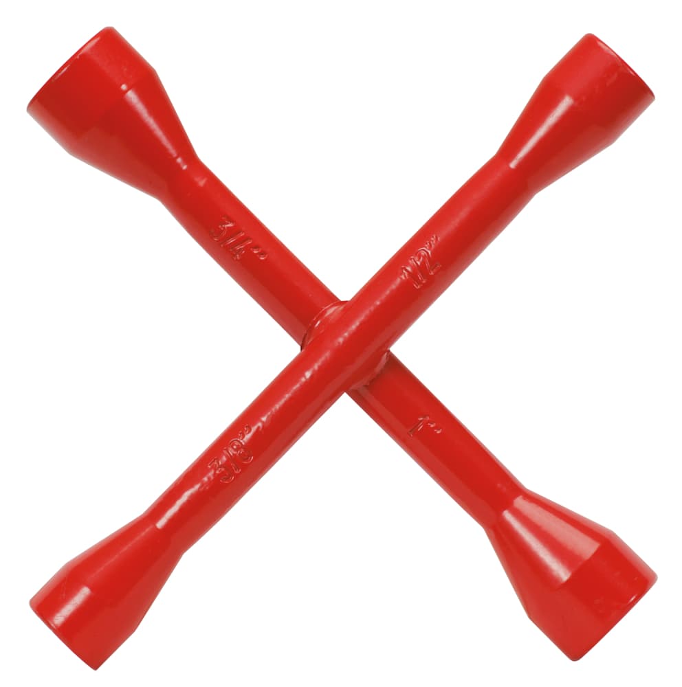 Clé sanitaire GAZ en croix, L.220 mm