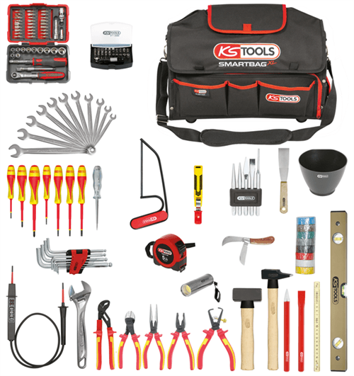 Composition d'outils électricien en sac SMARTBAG - 138 pièces