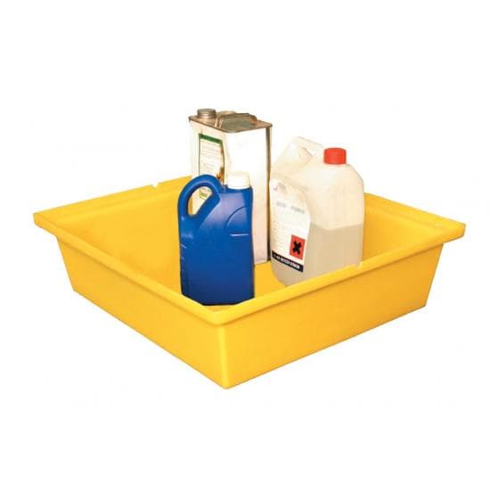 Bac, polyéthylène, rétention de 45 litres, sans caillebotis.
