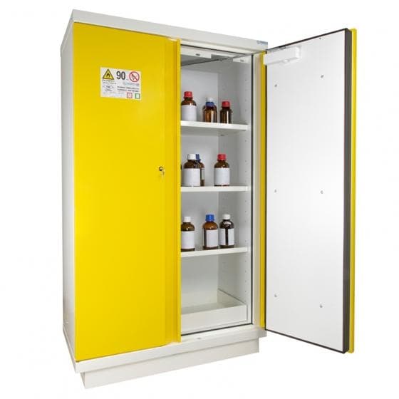 Armoire de sécurité pour produits inflammables, coupe-feu 90 minutes certifiée s