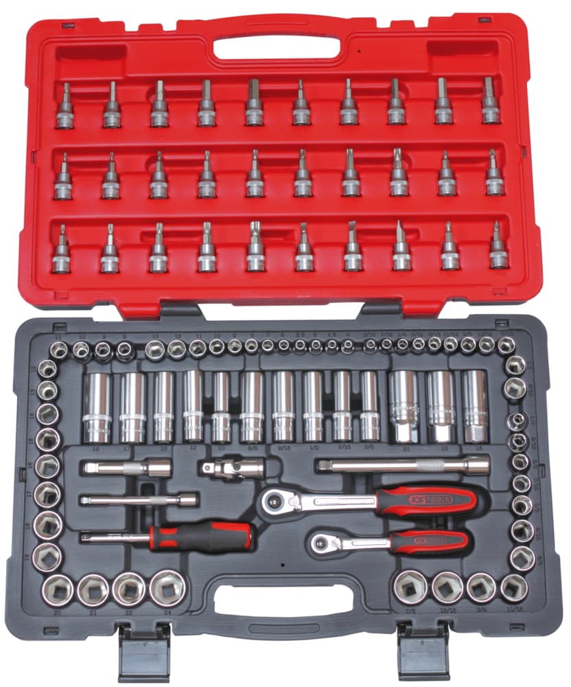 Coffret de douilles et accessoires ULTIMATE® pouces et métrique - 3-8''. 99 pcs