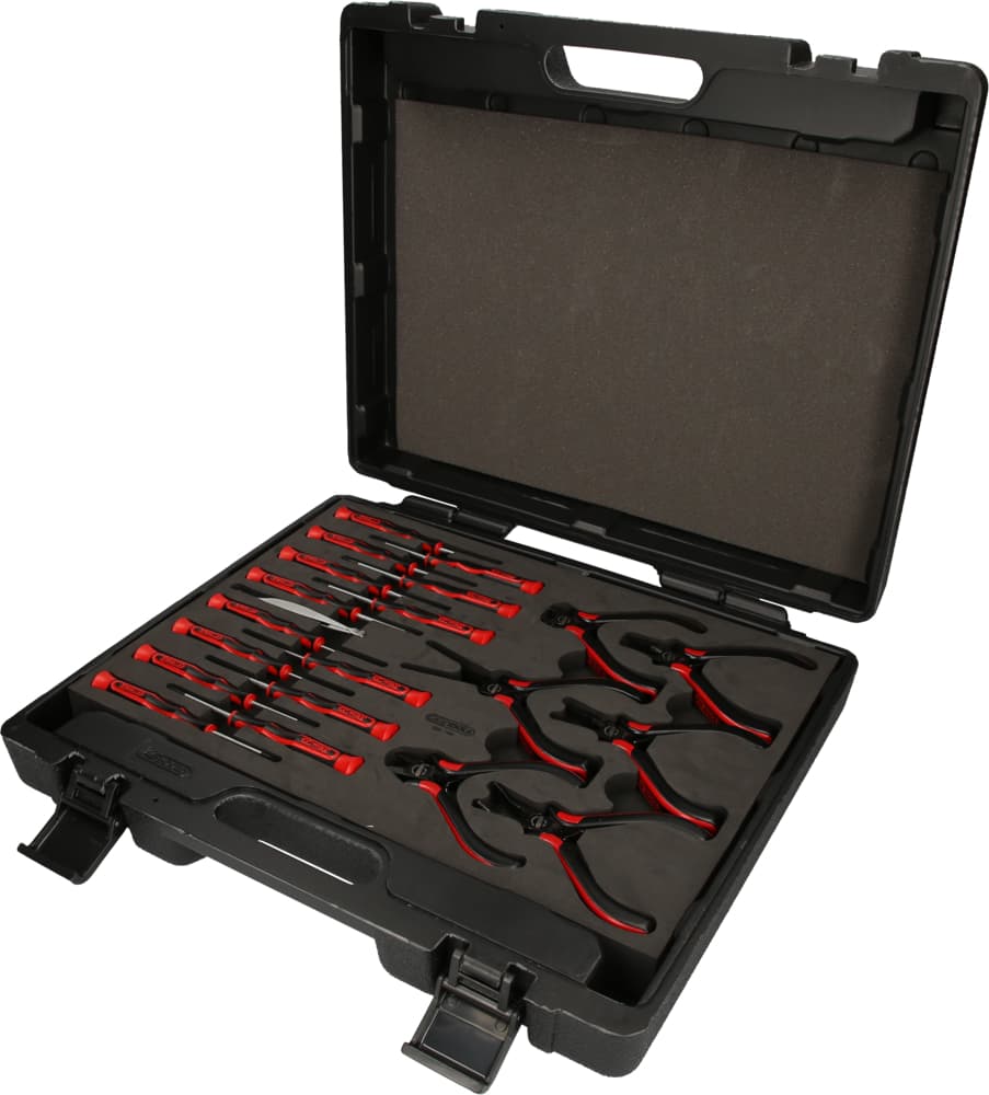 Coffret de pinces et tournevis électroniques - 21 pcs