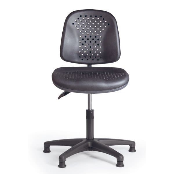 CHAISE D'ATELIER CONFORT H 450 - 650 mm assise perforé et dossier poluyrethane n