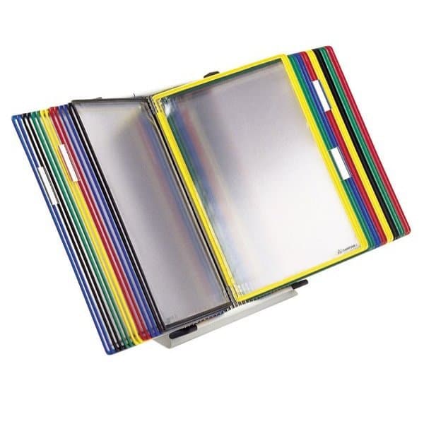 DOCAFLEX PUPITRE complet avec 10 pochettes A3 assortiment avec butées