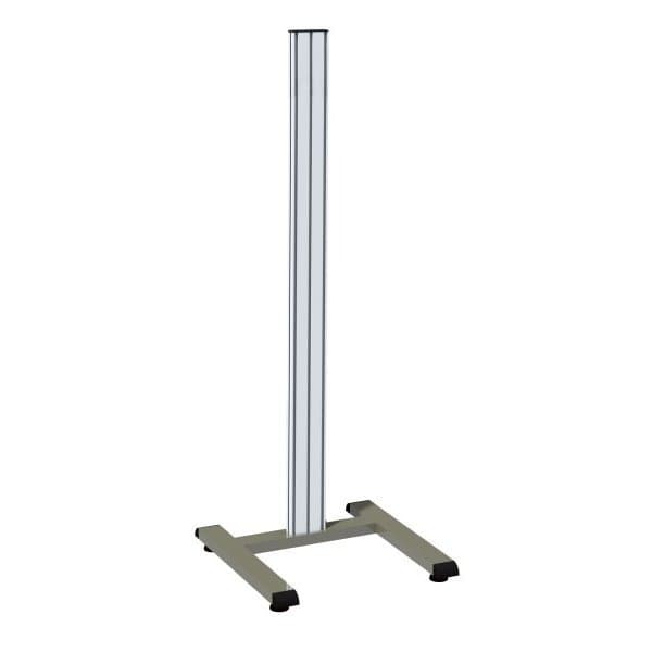Piètement simple INOX H 1960 mm sur roulettes