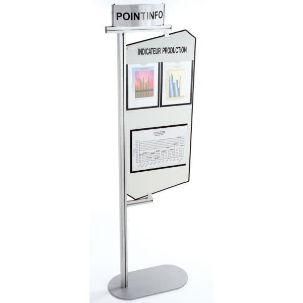 COM'DESIGN tôle blanche vernie l 500 x H 2143 mm avec bandeau bombé